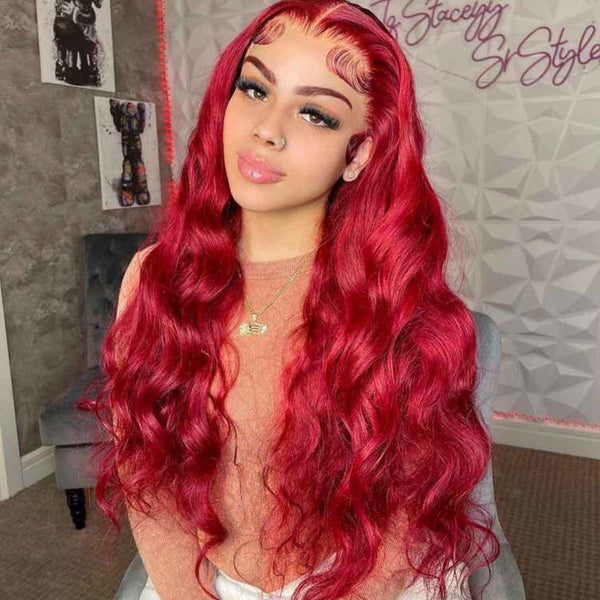 Red-Body-wave-human-hair-wig