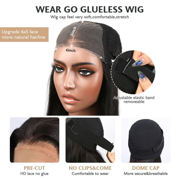 6x5 wear-and-go-glueless-wigs