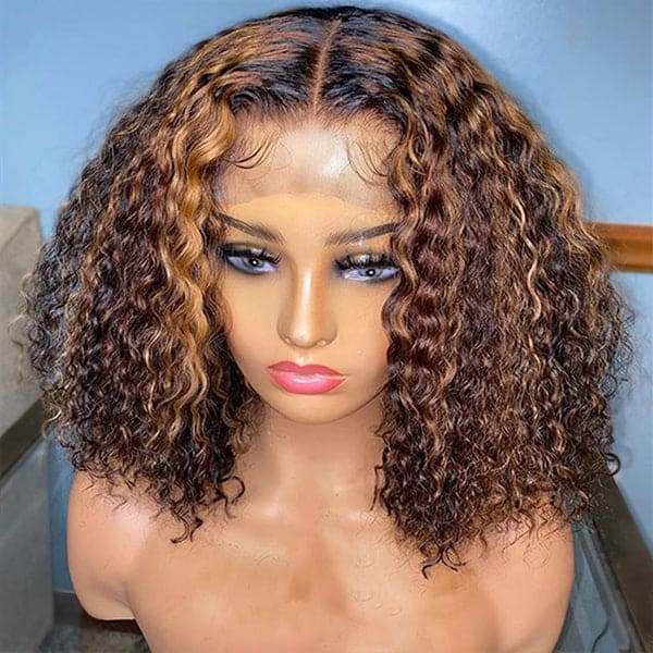 12 inches short curly bob wigs