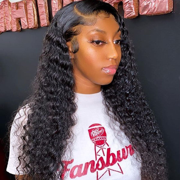 13x4 deep curly frontal wig