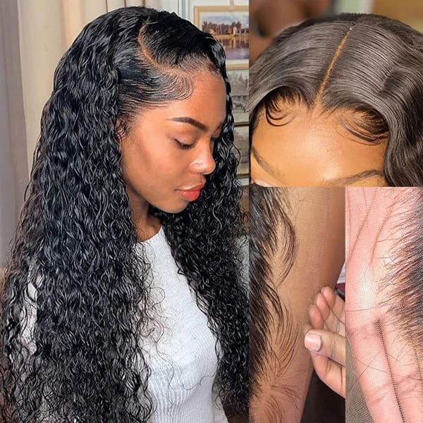  5x5 HD Lace Water Wave Closure Wig