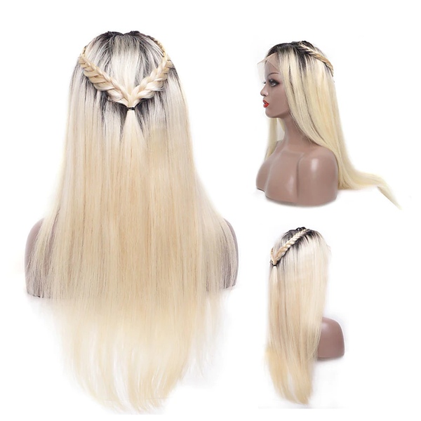 13x4 blonde wigs with dark roots