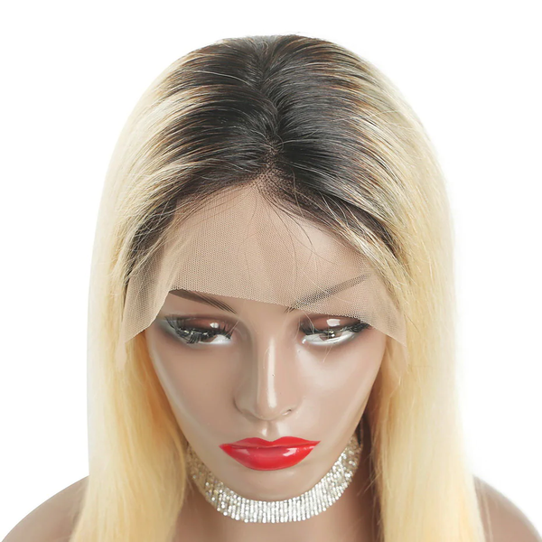 blonde wig with black roots