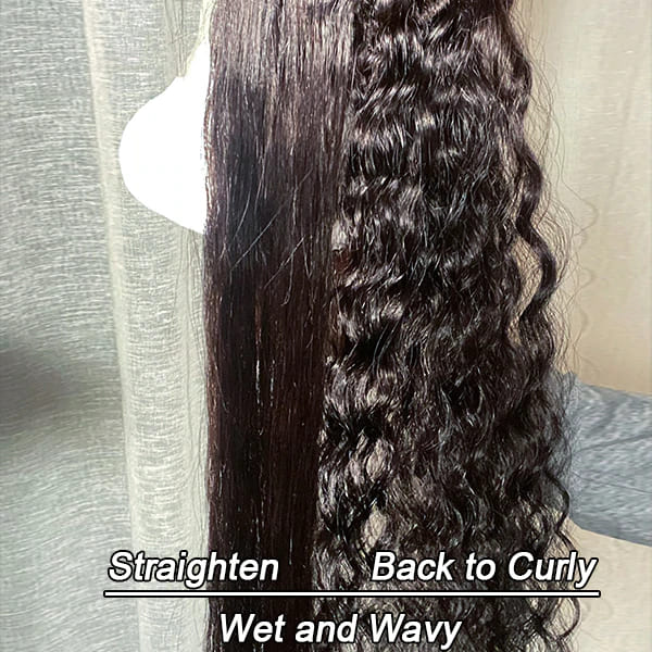 Water wave wigs with headband