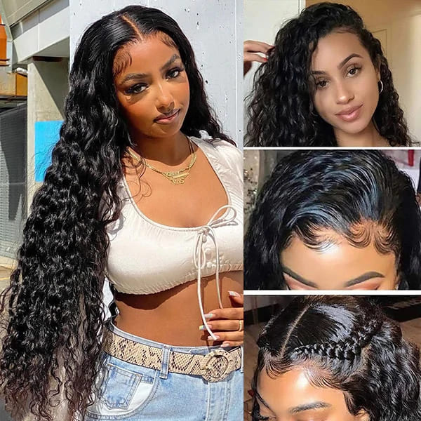 13x4 hd deep wave lace front wig