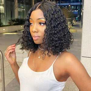 13x4 hd lace front water wave bob wig