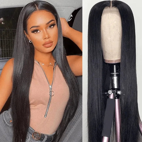 13x4 hd lace front straight black wig